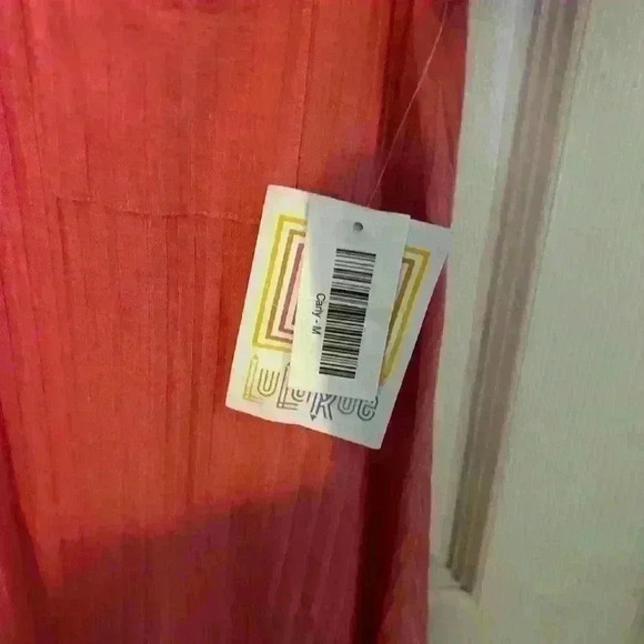 LuLaRoe ribbed coral high low Carly dress med - Picture 3 of 5